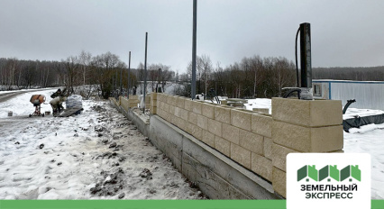 Обустройство въездной группы в поселке "Рублево"
